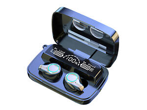 Блютуз наушники безпроводные с зарядкой и фонариком в кейсе FLOVEME №1460