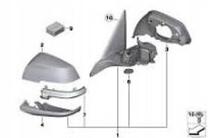 BMW 3 F30 F31 дзеркало ліве з підігрівом 6 pin NEW 51167345657