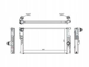 BMW 4 F32 F33 2013- РАДІАТОР 7600520