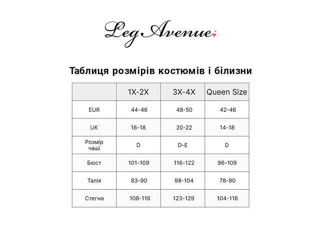 Боди Leg Avenue Floral lace deep-V teddy Black 1X/2X - Фото 5