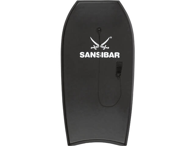 Бодиборд, доска для плавания Sansibar 100x49x5 см черная (до 85 кг.) - Фото 1