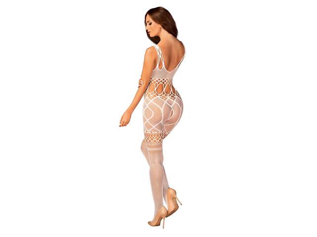 Бодистокинг Obsessive Bodystocking G330 S/M/L белый (SO7695) - Фото 6