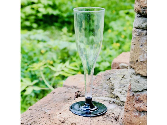 Склянка для Шампанського Скловидний (7,09грн\шт, 130мл, 96шт\ящ) Одноразові Фужери Склянки для Шампанського Вина - Фото 2