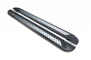 Бокові пороги New Vision Black (2 шт., алюміній) Довга база для Volkswagen T5 Caravelle 2004-2010 рр