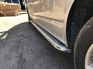 Боковые пороги Premium (2 шт., нерж) 60 мм, короткая база для Volkswagen T5 Multivan 2003-2010 гг.