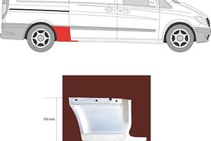 Боковина MERCEDES-BENZ VITO (W639) / MERCEDES-BENZ VIANO (W639) 2003-2014 г.