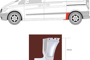 Боковина MERCEDES-BENZ VITO (W639) / MERCEDES-BENZ VIANO (W639) 2003-2014 г.