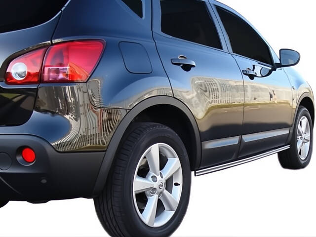 Боковые двойные трубы (2 шт., нерж) для Nissan Qashqai 2010-2014 гг - Фото 1