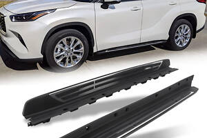 Боковые подножки OEM (2 шт., алюминий) для Toyota Highlander 2019-2024 гг