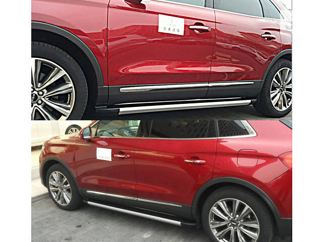 Боковые подножки ОЕМ V1 (2 шт) для Lincoln MKX (2015-2024)