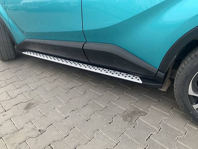 Боковые подножки Оригинал V1 (2 шт, алюм.) для Toyota C-HR 2016-2023 гг - Фото 5