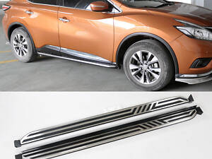 Боковые подножки V2 (2 шт) для Nissan Murano 2014-2024 гг.