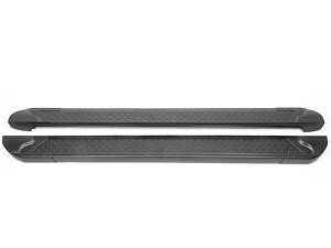 Боковые пороги Allmond Black (2 шт., алюминий) для Toyota Corolla Cross