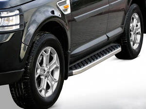Боковые пороги BlackLine (2 шт, алюминий) для Land Rover Discovery V