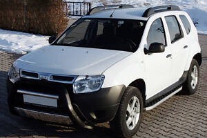 Боковые пороги BlackLine (2 шт, алюминий) для Renault Duster 2008-2017 гг