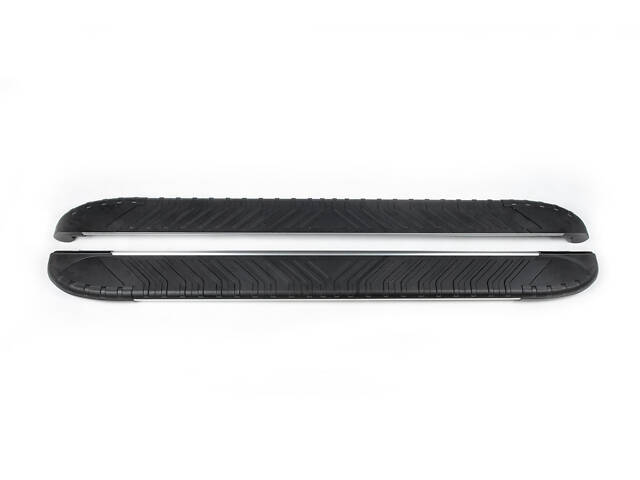 Боковые пороги Boshpore Grey (2 шт., алюминий) для Jeep Cherokee/Liberty 2002-2007 гг - Фото 2