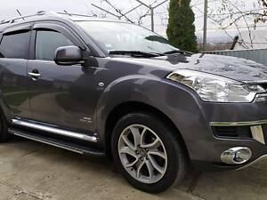 Бокові пороги Citroen C-Crosser Bosphorus Grey Erkul