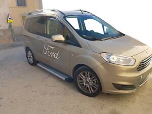 Боковые пороги Ford Courier 2014- Maya V2 (2 шт., алюминий) Erkul