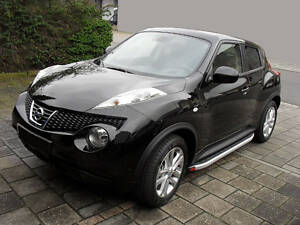 Боковые пороги Fullmond (2 шт, алюм.) Для Nissan Juke 2010-2019 гг.