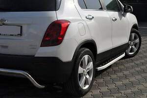 Боковые пороги Fullmond (2 шт., алюминий) для Chevrolet Trax 2012-2024 гг