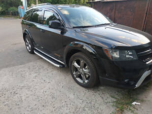 Боковые пороги Fullmond (2 шт., Алюминий) для Dodge Journey 2008-2024 гг.