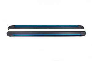 Боковые пороги Maya Blue (2 шт., алюминий) для Toyota Corolla Cross