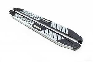 Бокові пороги Mevsim Grey (2 шт., Алюміній) для Range Rover III L322 2002-2012 рр