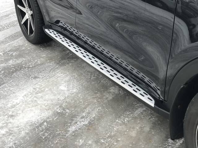 Боковые пороги OEM V2 для Kia Sportage 2015-2021 гг - Фото 6