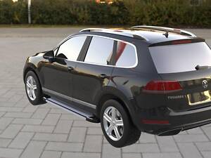 Боковые пороги Rainbow (2 шт., алюминий) для Volkswagen Touareg 2010-2018 гг