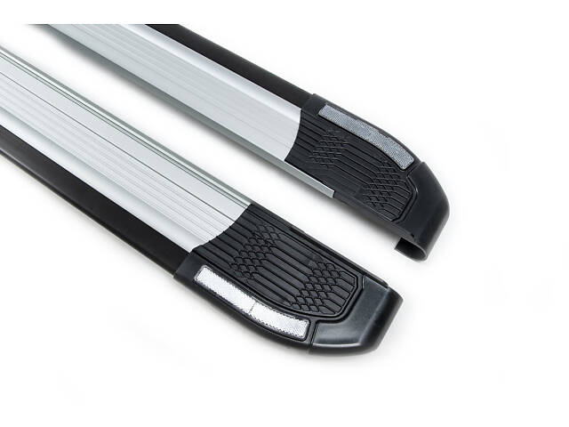 Боковые пороги Rainbow (2 шт., алюминий) 2006-2015 для Chevrolet Captiva - Фото 4