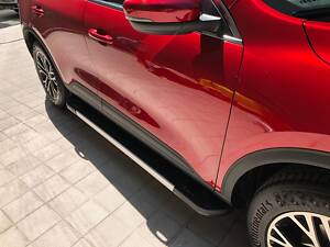 Боковые пороги RedLine V1 (2 шт., алюминий) для Ford Kuga/Escape 2019-2024 гг