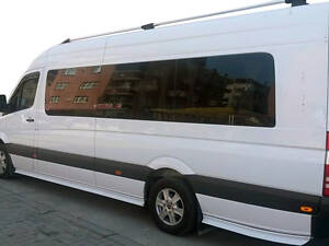 Боковые пороги Спорт (под покраску) Длинная база (L3) для Mercedes Sprinter W906 2006-2018 гг.