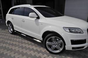 Боковые трубы (2 шт., нерж.) d51 без пластиковых вставок для Audi Q7 2005-2015 гг.