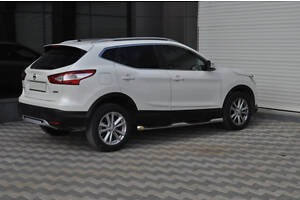 Боковые трубы (2 шт., нерж.) для Nissan Qashqai 2014-2021 гг