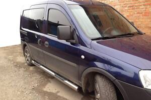 Боковые трубы (2 шт., нерж.) для Opel Combo 2002-2012 гг