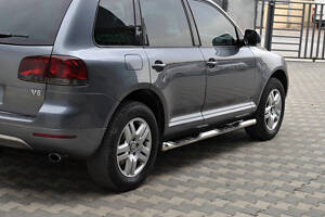 Боковые трубы (2 шт, нерж) для Volkswagen Touareg 2002-2010 гг