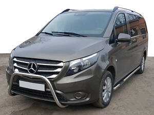 Боковые трубы 2 шт., нерж.) d60, Длинная база для Mercedes Vito / V W447 2014-2024 гг