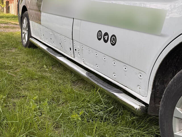Боковые трубы (2 шт., нерж.) 70 мм, длинная база для Opel Vivaro 2015-2019 гг - Фото 5