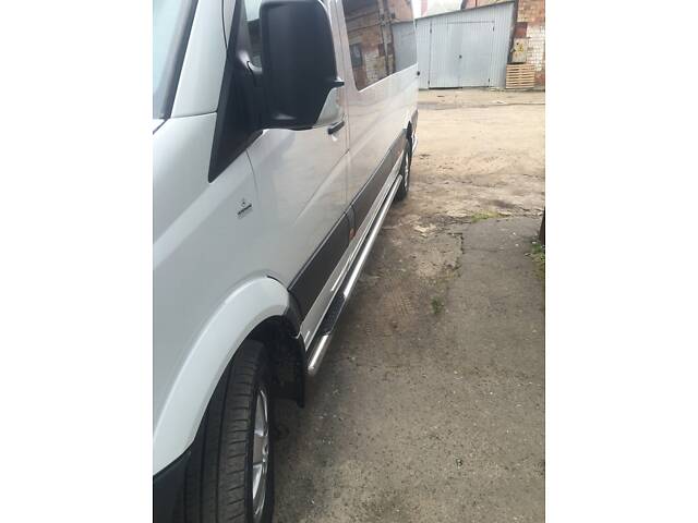 Боковые трубы (2 шт., нерж.) d60, Long-ExtraLong для Mercedes Sprinter W907/W910 2018- гг - Фото 2