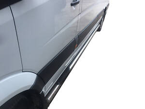 Боковые трубы (2 шт, нерж) d60, средняя база для Volkswagen Crafter 2006-2016 гг
