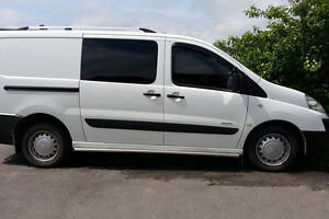 Бічні труби BB001 (2 шт., нерж) 42 мм, довга база для Fiat Scudo 2007-2015 рр