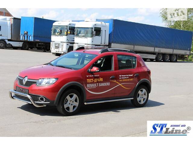 Боковые трубы BB001 (2 шт, нерж) 60 мм для Renault Sandero 2013-2022 гг - Фото 7
