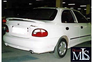 Боковые юбки Спорт (под покраску) для Hyundai Accent 1994–1999 гг