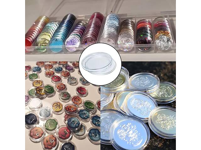 Бокс з прозорими капсулами для монет діаметром 30 мм, 100 штук — комплект захисних капсул для зберігання та колекціонування. - Фото 7