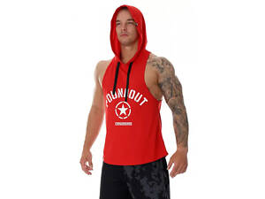 Боксерка мужская с капюшоном Poundout Gear HELIOS red, XXL