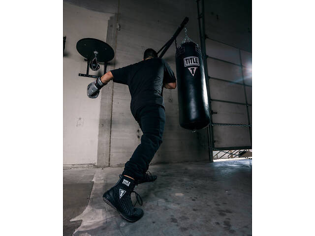 Боксерки (боксерське взуття) TITLE Boxing Predator II Shoes 2.0 Black/Grey 41р. - Фото 7