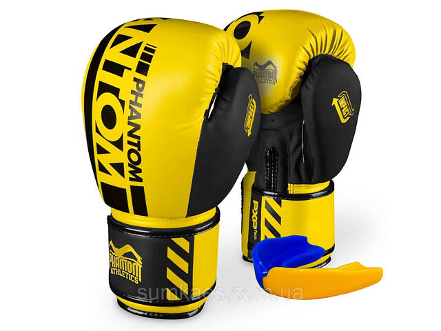 Боксерські рукавиці Phantom APEX Neon Yellow 12 унцій (капа в подарунок)