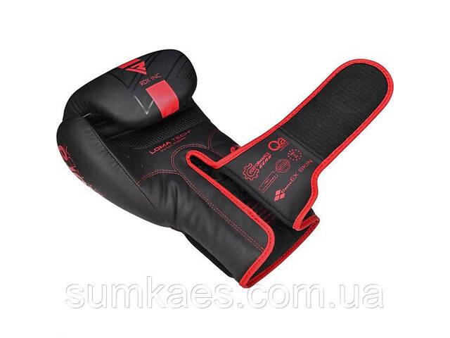 Боксерські рукавиці RDX F6 Kara Matte Red 14 унцій (капа в комплекті) - Фото 6
