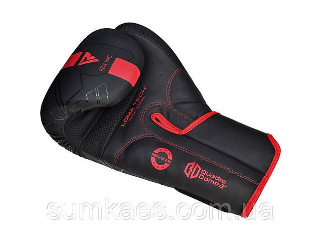 Боксерські рукавиці RDX F6 Kara Matte Red 14 унцій (капа в комплекті) - Фото 9