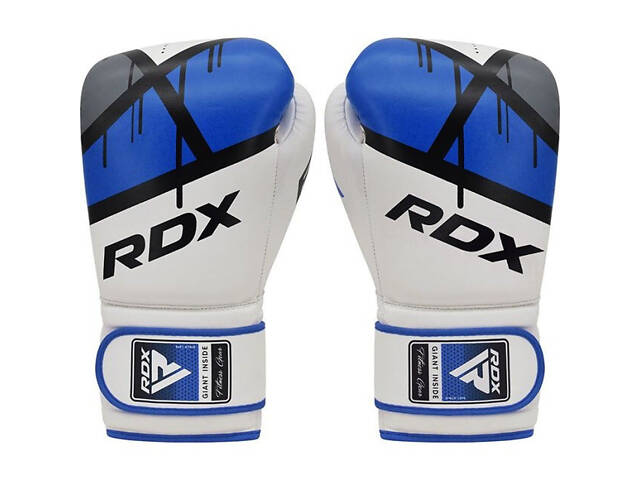 Боксерські рукавиці RDX F7 Ego Blue 10 унцій (капа в комплекті) - Фото 3